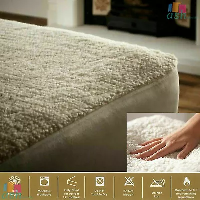 £16.99 • Buy Extra Deep Thermal Fleece Underblanket Mattress Protector Bed Cover All Size