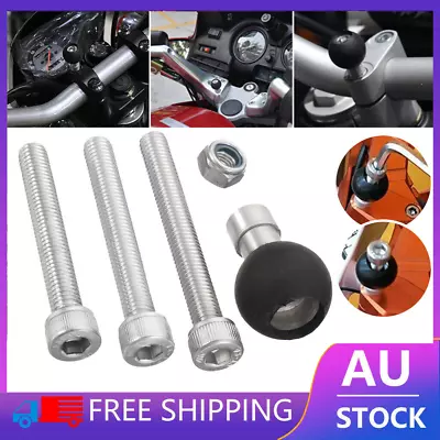 Motorcycle Handlebar Clamp Base Ball With M8 Screws For Ram Mount • $6.99