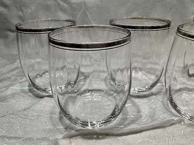 RARE! Mikasa  Stephanie Platinum  Double Old Fashioned Tumbler(s) • $39.99