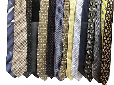 Lot Of 15 100% Silk Ties Wilke Rodriguez Bill Blass Kai Long Mercedes Alfa Perry • $9.99