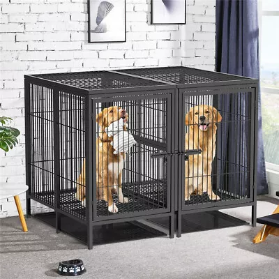 Extra Large Dog Crate Pet Cage Rabbit Hen House & Removable Metal Divider 52  • $459.90