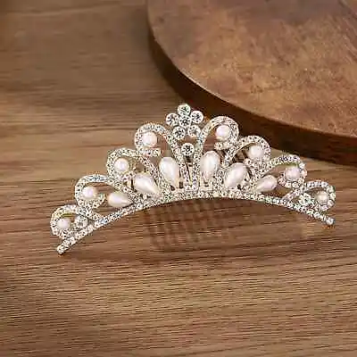 Children Mini Crowns Hair Comb Crystal Princess Crown Bridal Tiaras For Women • $12