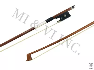 MI&VI Basic Brazilwood Violin Bow Ebony Frog 1/2 - Octagonal Silver Nickl Stick • $27.50