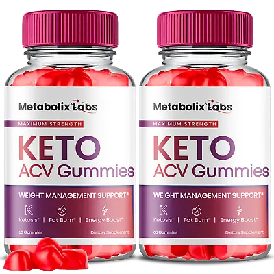 Metabolix Labs Keto Gummies - Metabolix Lab ACV Gummies For Weight Loss (2 Pack) • $28.95