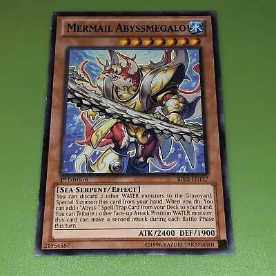 Yugioh! MP Mermail Abyssmegalo - BP02-EN117 - Rare - 1st Edition Lightly Played • $2.29