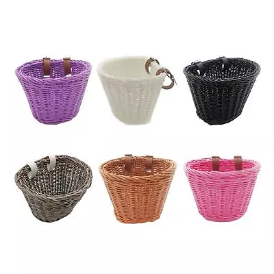 Wicker Kids Bike Basket Accessories Cycling Basket For Girls Children School • $31.90