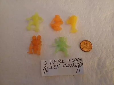 Vintage Gumball/vending Rare Glow-in-dark Scary Alien/monster Toys Lot Of 5 A • $18.39