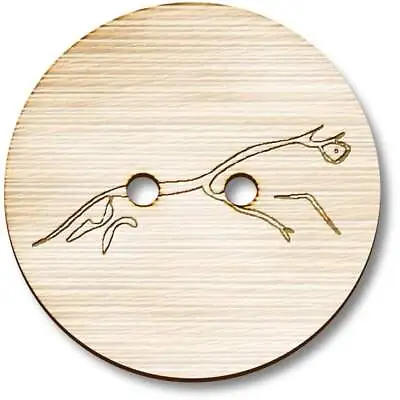 'Uffington White Horse' Wooden Buttons (BT016678) • £2.99