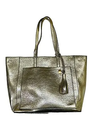Cole Haan Natalie Large Metallic Gold Shoulder Tote Bag • $49.99