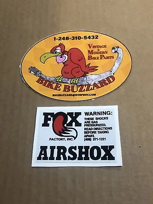 1 Vintage Fox Airshox Airshocks Air Shocks Shock Sticker Decal New! • $5