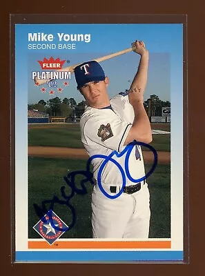 2002 Fleer MICHAEL YOUNG Signed Card Autograph Auto RANGERS • $17.99