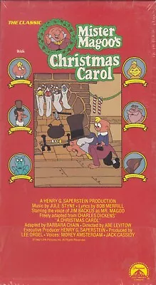 VHS - 1988 MISTER MAGOO'S CHRISTMAS CAROL - New Factory Sealed  • $9.99