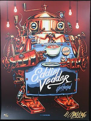 Munk One Eddie Vedder 2014 Melbourne Concert Poster • $250