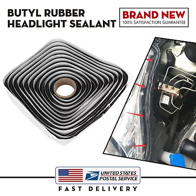 13FT Butyl Rubber Glue Strip Sealant Retrofit Reseal Auto Headlight Windshield • $10.99