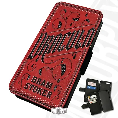 £9.75 • Buy Printed Faux Leather Flip Phone Case IPhone - Dracula-Book-Cover