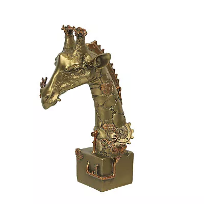 Resin Bronze Finish Steampunk Giraffe Sculpture Home Decor Statue Figurine Art • $29.99