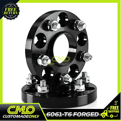 2) 25mm (1 ) Black Hubcentric Wheel Spacers 5x4.5 For 240SX 350Z 370Z G35 G37 • $39.95