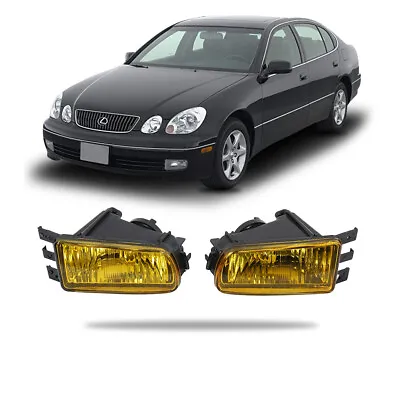 Yellow Front Driving Fog Lights Pair For 1998-2005 Lexus GS300/G2400/GS430 JDM • $62.99