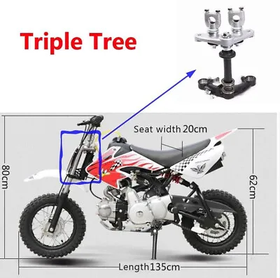 Triple Tree Handlebar Riser Clamps For Front Forks CRF50 70cc 90 110cc Dirt Bike • $59.46