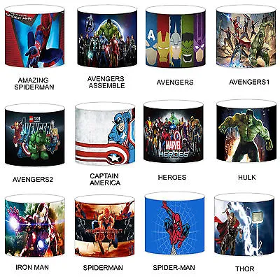 £28.99 • Buy Superhero Heroes Comic Lampshade To Match Bedding Duvets Curtains Cushion Covers