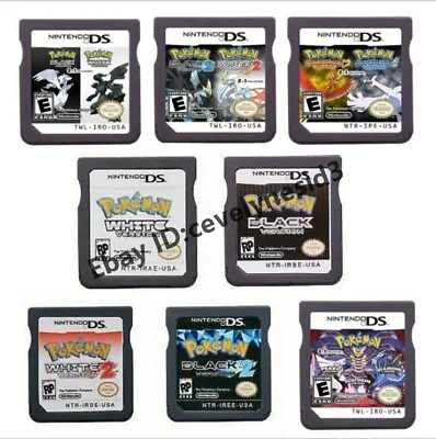 3/2in1 Video Game Nintendo DS Cartridge Tested  White / Black US Version 1PC • $23.36
