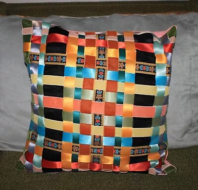 Vintage Ribbon Throw Pillow • $19.92