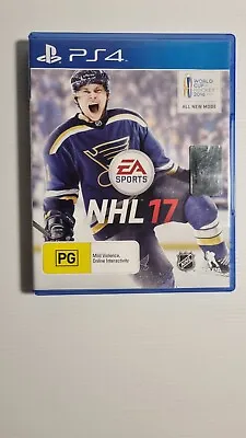 NHL 17 Ice Hockey PS4 Game EA Sports Sony Playstation 4 2016 (Good Condition) • $21