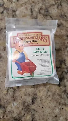 Mcdonalds  Berenstain Bears 1987  Papa Bear  Happy Meal Toy Set 2 SEALED Vintage • $12.50