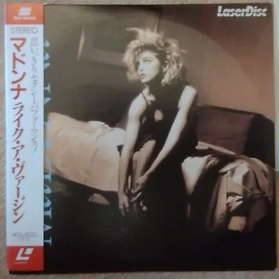 MADONNA 8  Laserdisc Like A Virgin Music Videos Japan LD OBI 20CM JM034-0036 • $39