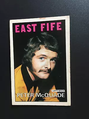 A & Bc Gum Scottish Football Cards Rare 1972 Orange Backs McQuade East Fife 122 • £0.99
