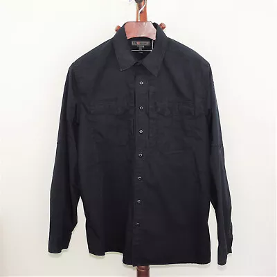 5.11 Tactical Dark Blue Long Tab Sleeve Shirt Men's Size Large Button Front • $21.95