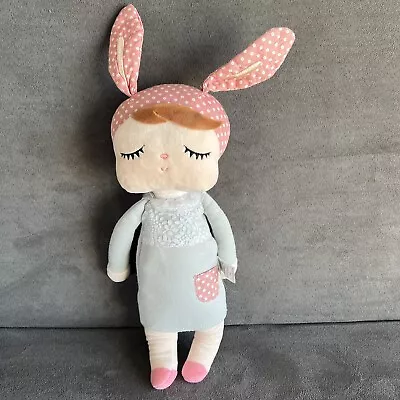 Me Too Cloth Rag Doll Lovey Bunny Rabbit Sleeping Girl Toy Plush Kids Dress 17  • $7.95