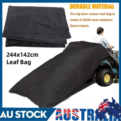 $19.99 • Buy Lawn Tractor Leaf Bag Mower Catcher Riding Grass Sweeper Rubbish Bag 244x142cm