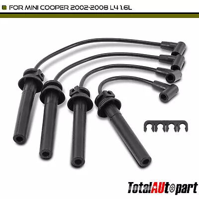 4Pcs Spark Plug Wire Set For Mini Cooper 2002-2008 L4 1.6L 12127513032 Wire-7mm • $27.99