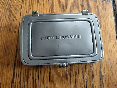 Match 1995 Small Pewter Box  Tutto É Possibile  Handmade In Italy MSRP $151 • $89