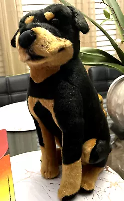 Ronin The Rottweiler  Doberman Stuffed Animal Plush  Viahart Tiger Tale Toys Os • $19.99