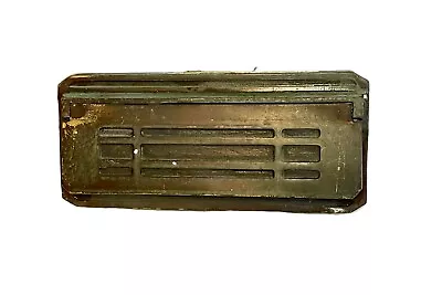 Art Deco Heavy Cast Brass Mail Slot Drop American Device Mfg Red Bud ILL. 9 X 4” • $59.49