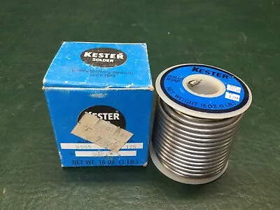 NOS Vintage Kester Solid Wire Solder Alloy #955 Dia .125 • $28