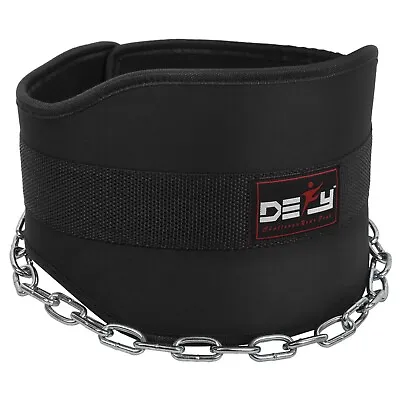 DEFY Weight Lifting Neoprene Dipping Belt 36  Long Chain Powerlifting Gym Belt • $17.99
