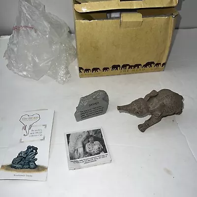 THE HERD By Martha Carey  Dasher 3140 Elephant Figurine With Box And Story Stone • $19.99