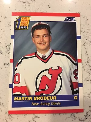 1990-91 Score “MARTIN BRODEUR-ROOKIE” #439-1st Round Draft Choice-Hall Of Fame • $3.99