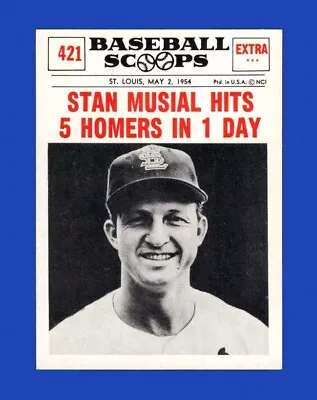 1961 Nu-Card Scoops Set-Break #421 Stan Musial EX-EXMINT *GMCARDS* • $0.79