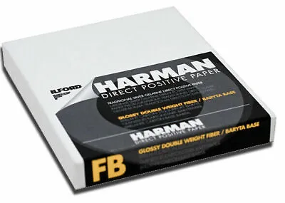 Ilford Harman Direct Positive Darkroom B&W Paper 4x5 Pack Of 25 Glossy Fibre FB • £34.95