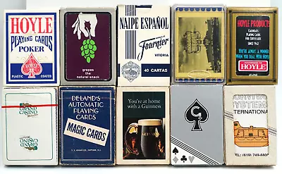 Vintage Playing Cards Decks - Lot Of 10 W/ Golden Nugget Deck • $17.95