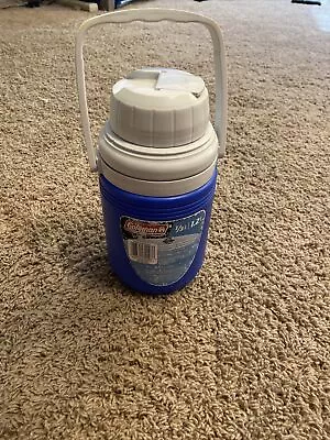 Coleman 1/3 Gallon Jug Cooler Water Bottle Model 5542 - Blue • $6