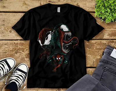 Marvel Spider-Man Venom And Carnage Unisex Shirt Adult Shirt T-shirt 8452 • $22.99