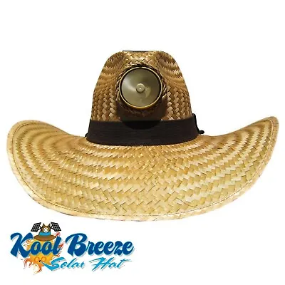 Mens Kool Breeze Solar Gentlemen's Hat Straw Hat Cooling Hat Solar NEW • $42.24