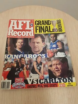 $10 • Buy 1999 AFL Kangaroos Vs Carlton Grand Final Record