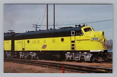 Postcard Merriam Minnesota Train F7 #400 Ground Level Track View MN 1983 • $9.95