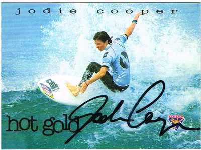 $20 • Buy JODIE COOPER 1995 SIGNED Futera HOT SURF Trading Card.